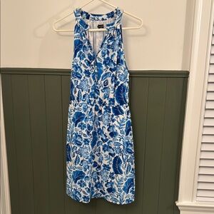 Mudpie Blue and White Floral Dress